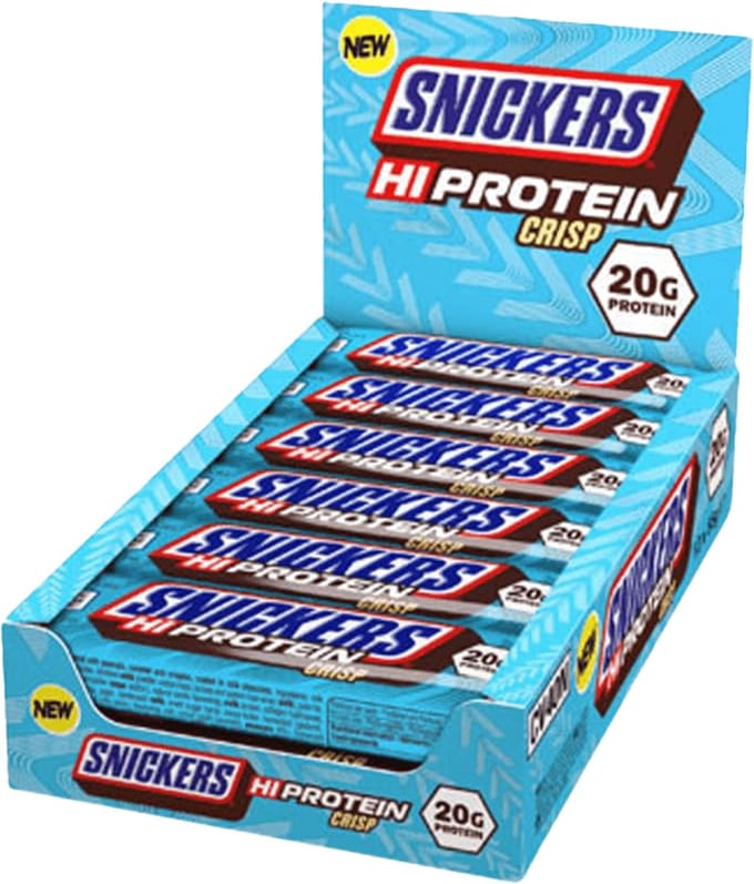 Snickers Crisp Low Sugar High Protein Bar - 12 repen - Milk Chocolate