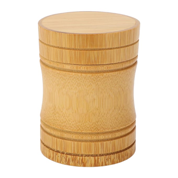 Draagbare Lichtgewicht Bamboe Thee Pot Opberg Houder Container Doos beige