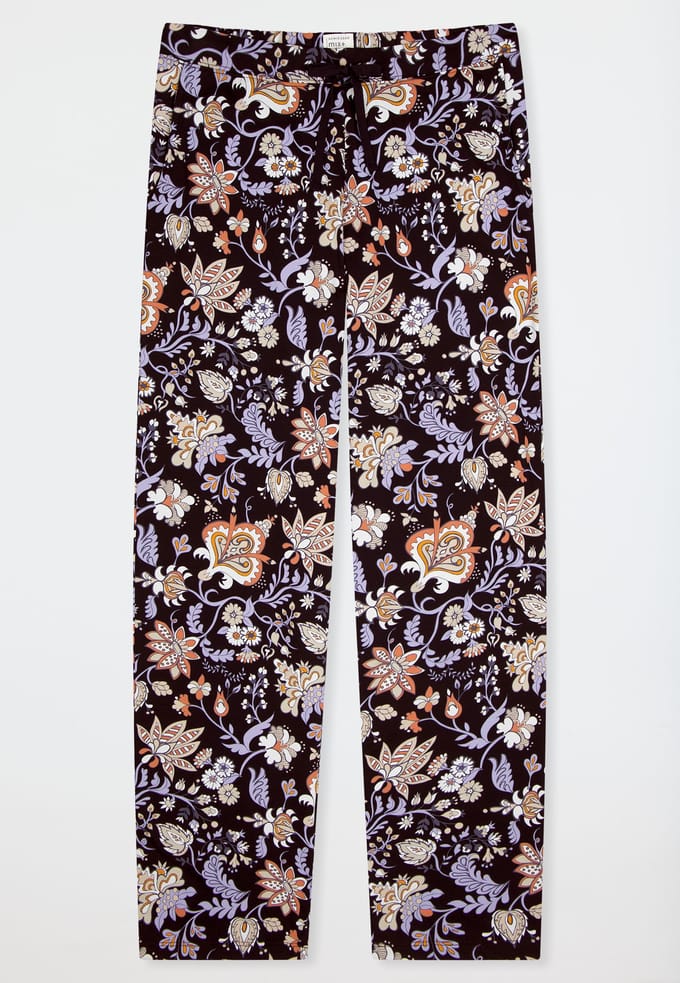 Lange broek zwart patroon - Mix+ Relax 38