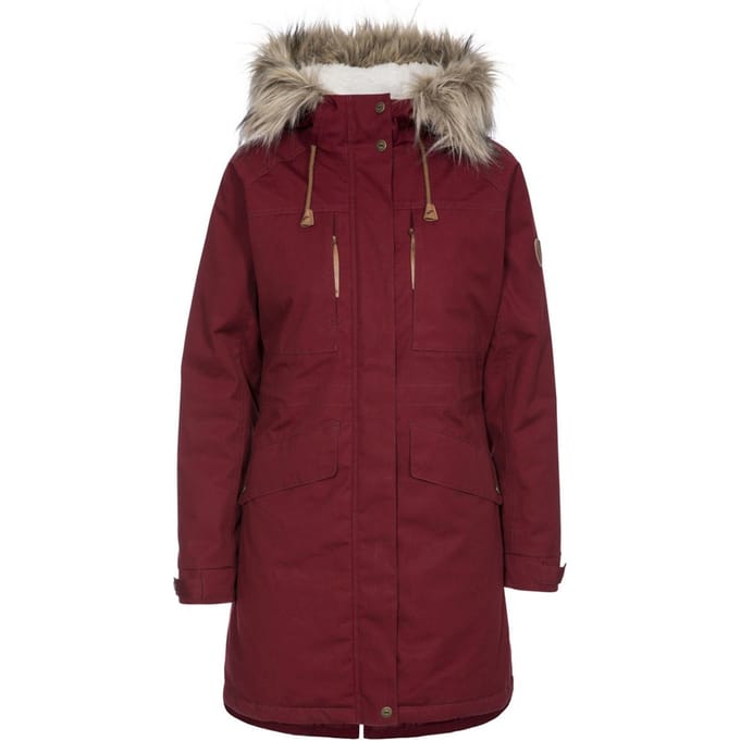 Trespass - Dames Faithful Waterdichte Jas (Rood)
