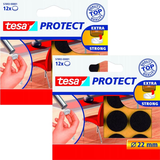 Tesa Protect - Ronde Filtschijven - Ø 22mm - Bruin - Zelfklevend