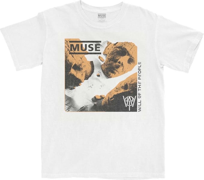 Muse - Will Of The People Heren Tshirt - S - Wit