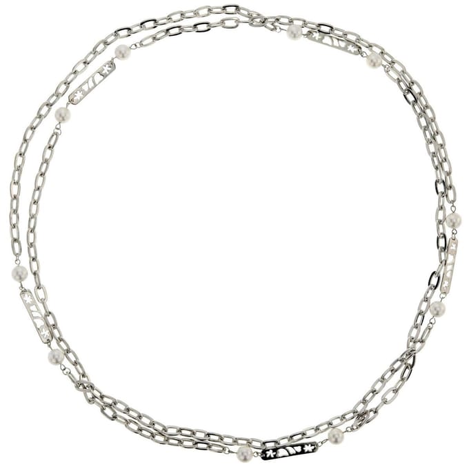 Behave – Parelketting – Zilverkleurig – Lang – Elegant – Layering
