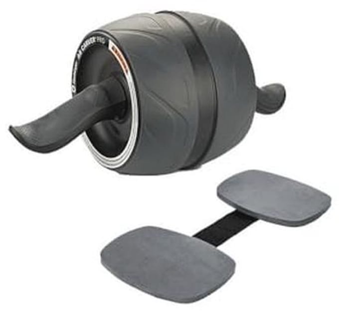 Buikspierwiel - Ab Roller - Core Training - Ingebouwde Weerstand - 2.4 Kilogram - Zwart