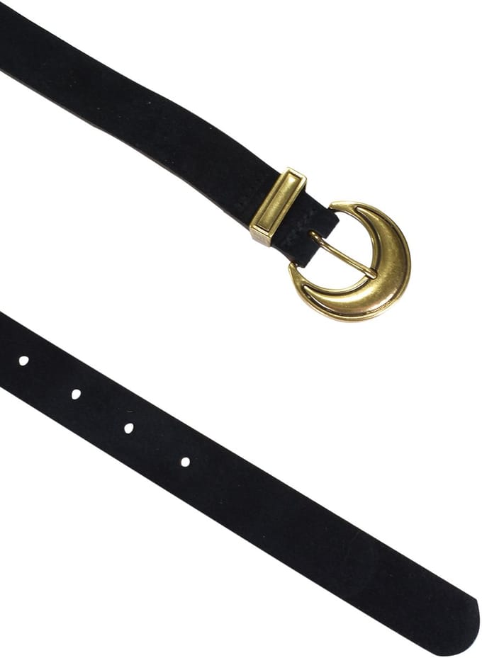 Damaris leren riem met geschenkzakje