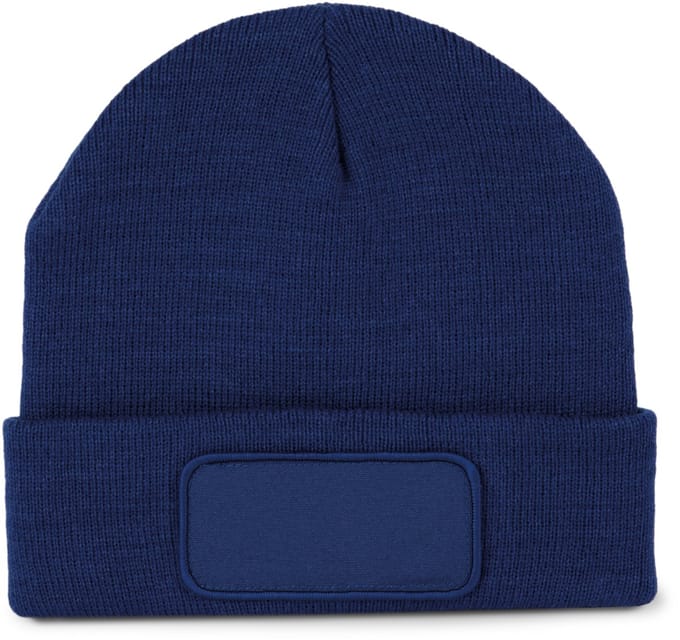 K-up Gerecycleerde muts met patch KP890 - Royal Blue - One size