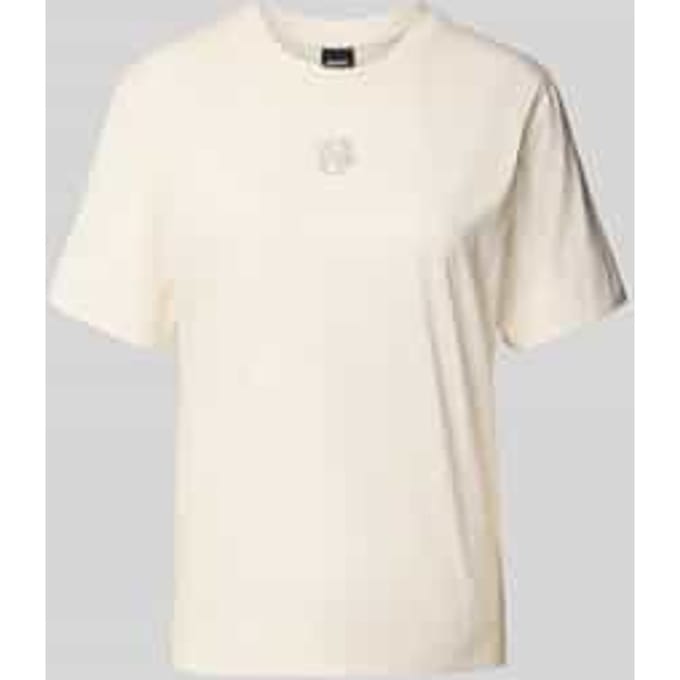 Regular fit T-shirt met strass-steentjes