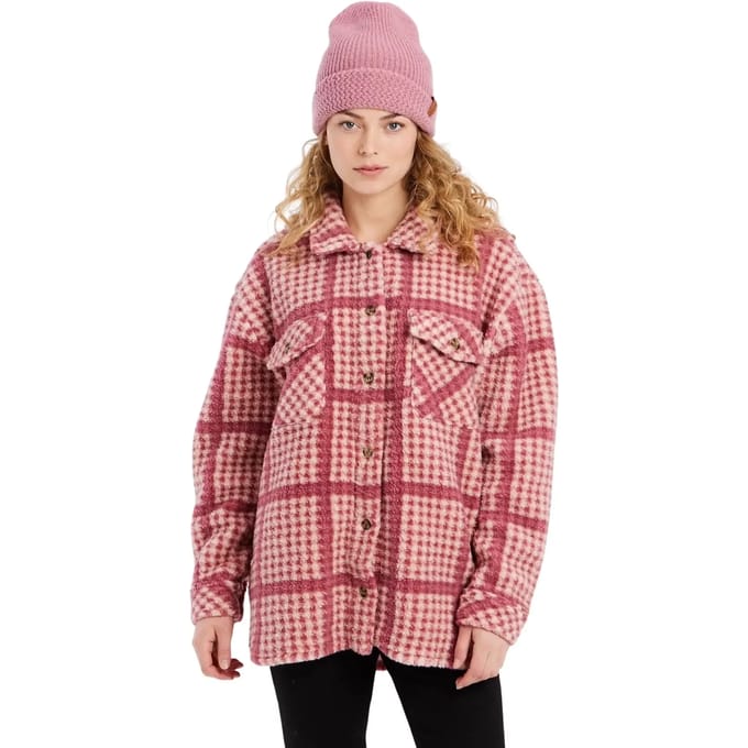 Protest Prtakino – Shacket Dames – Knoopsluiting – Fleece – Overshirt