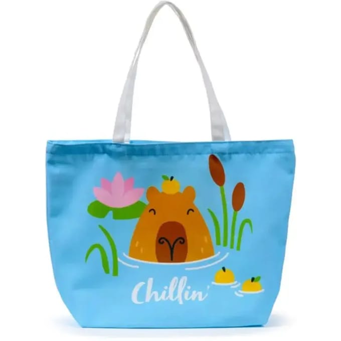 Strandtas Capybara Chillin - Ruime Polyester Tas