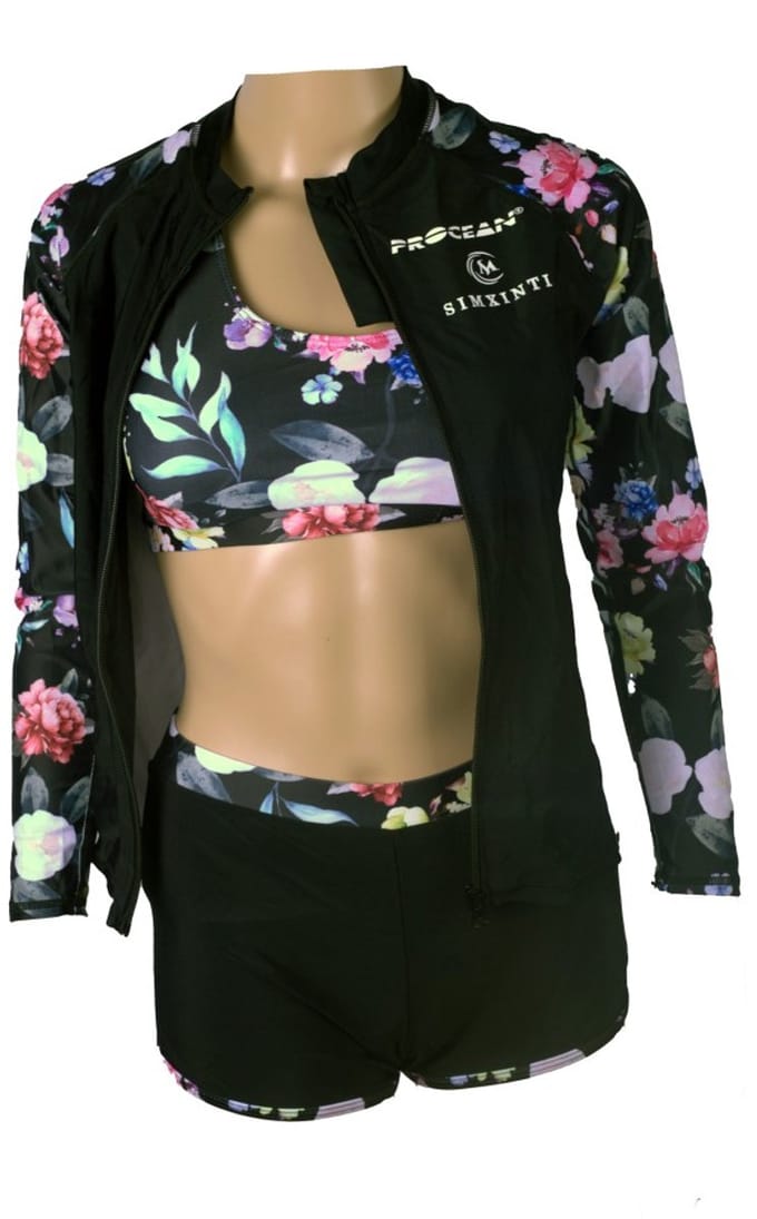 Zwempak set bloemen