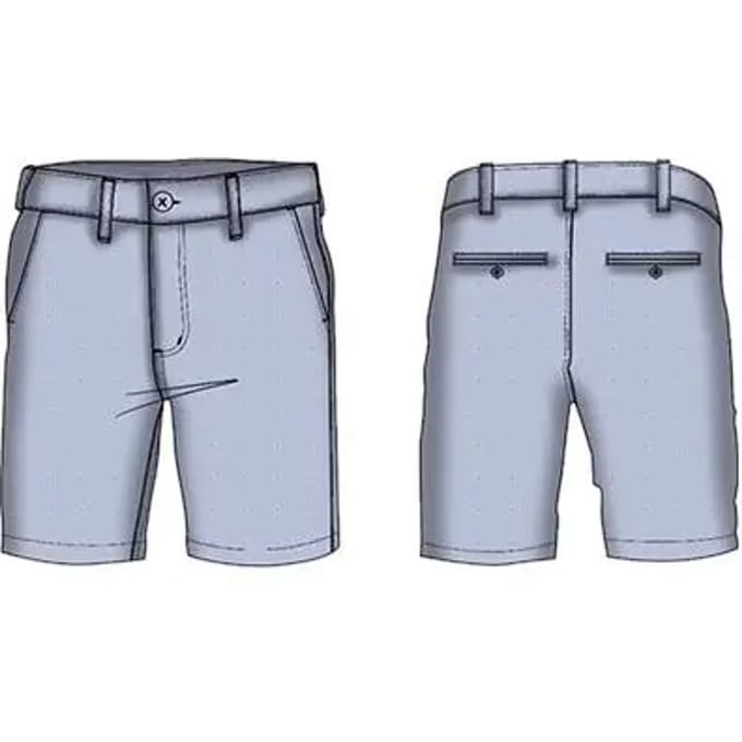 Korte chino met elastische satijn voor babyjongen Guess