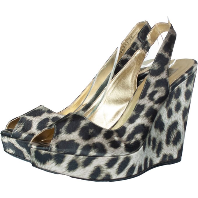 Stella Mccartney luipaardprint wedges