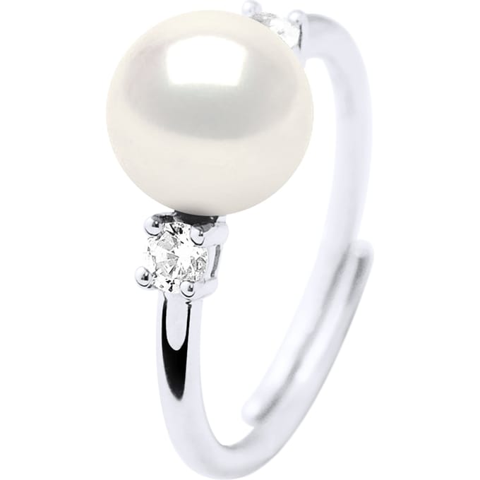 Ring Sieraden - Echte Gekweekte Zoetwaterparel Rond 7-8 mm