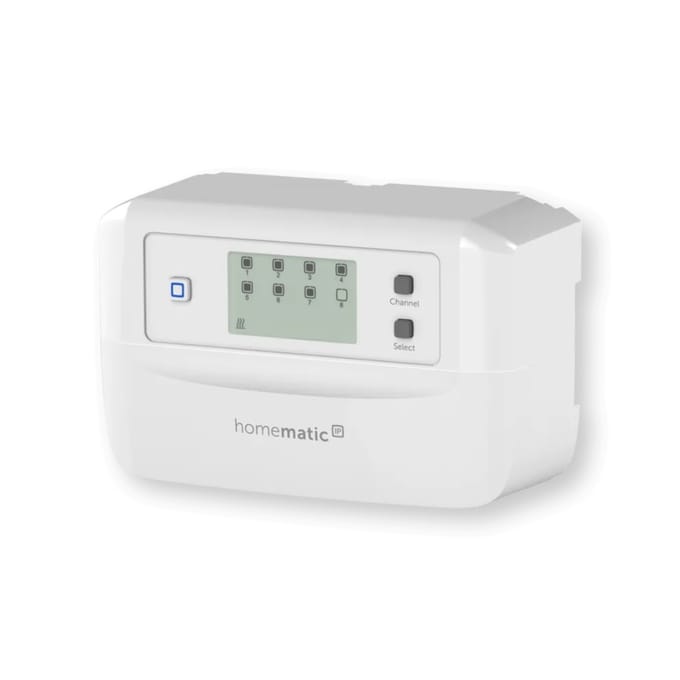 Homematic IP Vloerverwarmingscontroller - 8 kanalen -gemotoriseerd - Wit