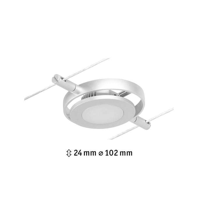 Paulmann Wire Systems 12V-kabelsysteem lamp 4.5 W LED Chroom (mat), Chroom