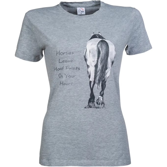 T-shirt dames HKM Horses Leave Hoofprints