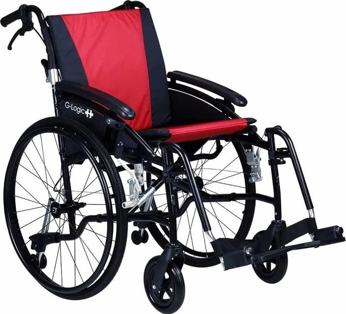 Opvouwbare Lichtgewicht Rolstoel Excel G-Logic Zitbreedte 40 cm