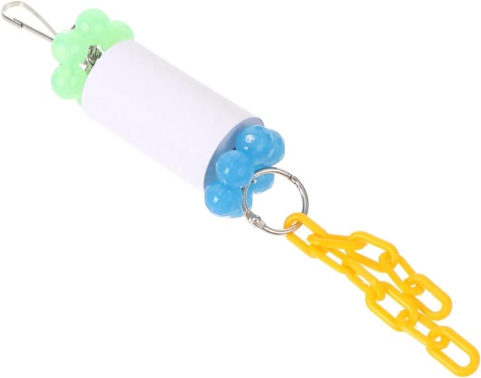 Vogel Speelgoed - Knaagspeelgoed Papegaai - Snavel Onderhoud - Hangend Ontwerp - 21 cm Lengte - Multicolor