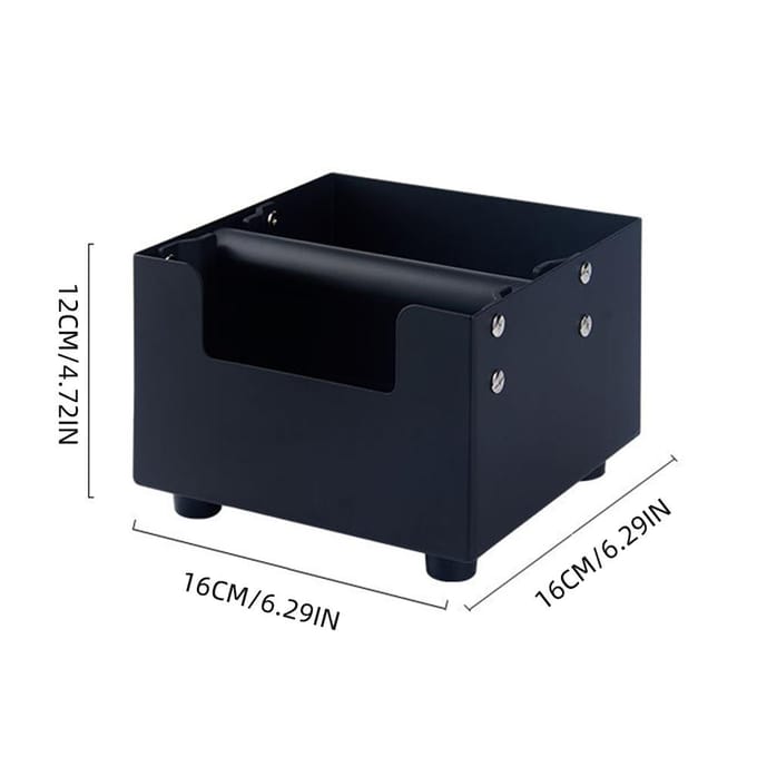 Koffie Afklopbak met Grote Capaciteit 45 Staal Schokbestendig Espresso Accessoires Koffiedik Container zwart