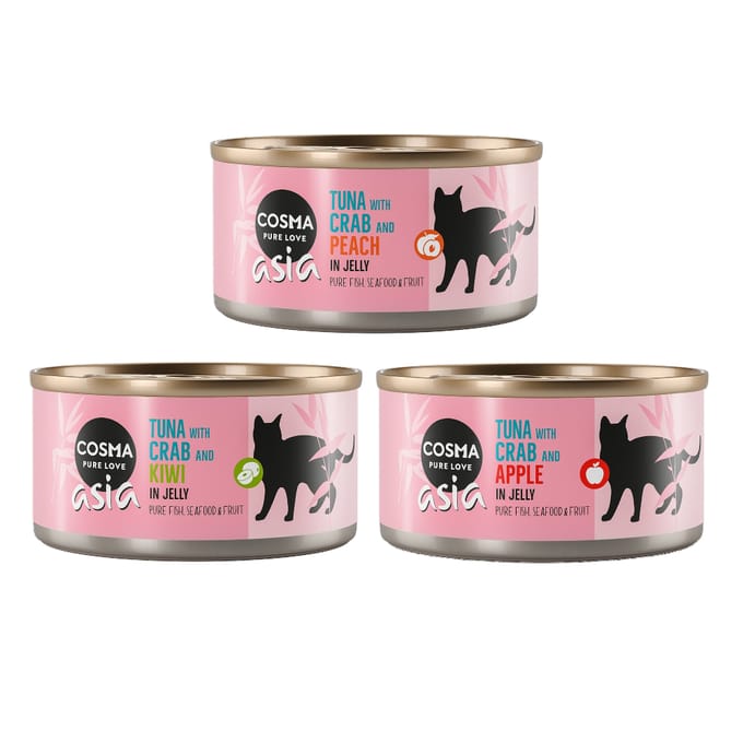 24x170g Cosma Asia Fruit Mixpakket 2 Katten Natvoer