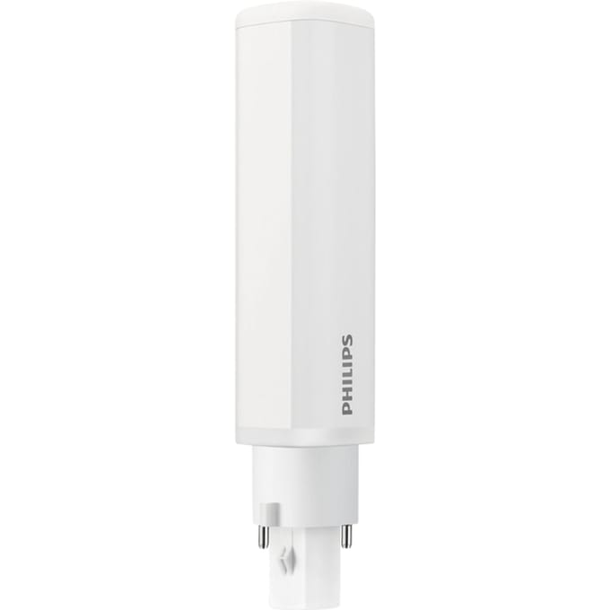 Philips - LED PL-C - G24d-2 Corepro - 6.5W 600Lm - 3000K 830 Warm Wit | 2 Pins EM - Mains 230v - Vervangt 18W