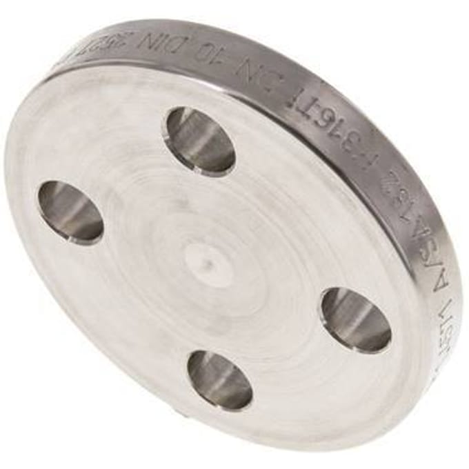 Blindflens DN10-PN16 RVS 1.4571 DIN 2527