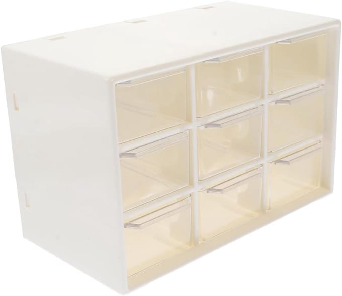 Opbergdoos - Opberger Container - Sieraden Organiseren - Stevige Plastic Structuur - 12x12x10 cm - Transparant