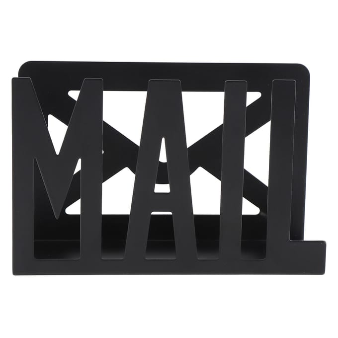 Porte-courrier de bureau en fer, organisateur de rangement pour lettres, enveloppes, documents, pour comptoir, pour la maison black
