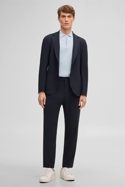 Modulaire pantalon Lois, marineblauw