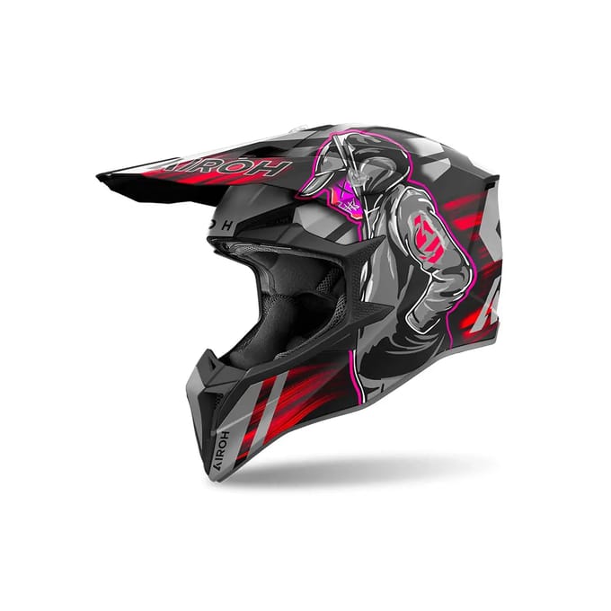 Airoh Wraaap Cyber Rood Matt Offroad Helm - Helm