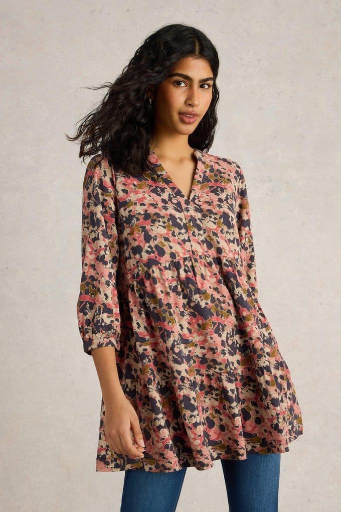 White Stuff Marta Tunic Green Print Größe: 8 | Blusenkleider Outlet | Damen | Grün