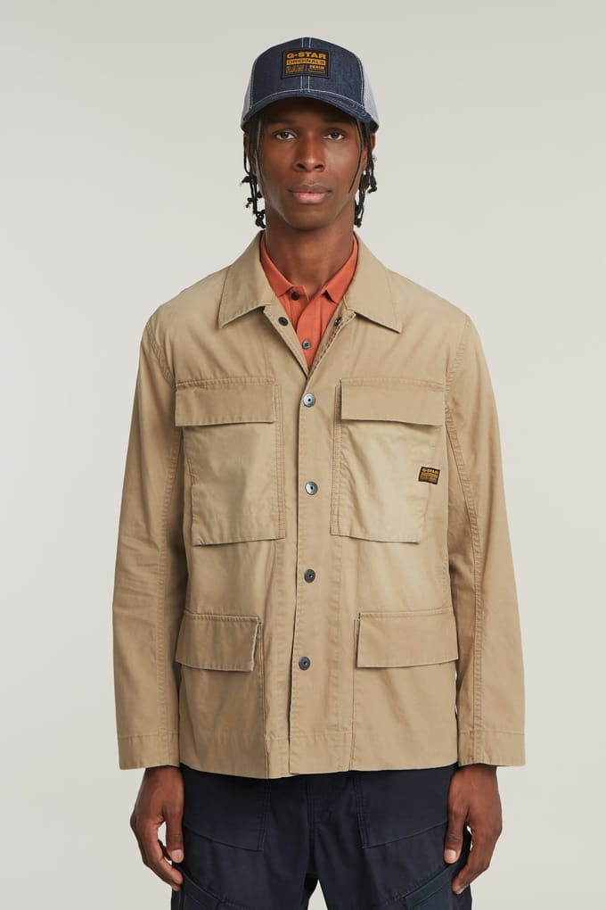 G-Star 4 Pkt Overshirt Toggee Größe: M | Leichte Jacken Outlet | Herren