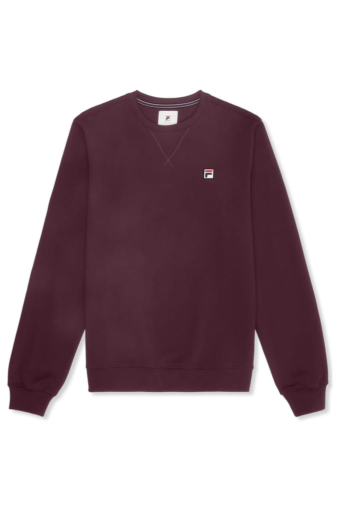 FILA Biella Regular Crewneck Sweatshirt Fig Maat: M | Sweaters Outlet | Heren