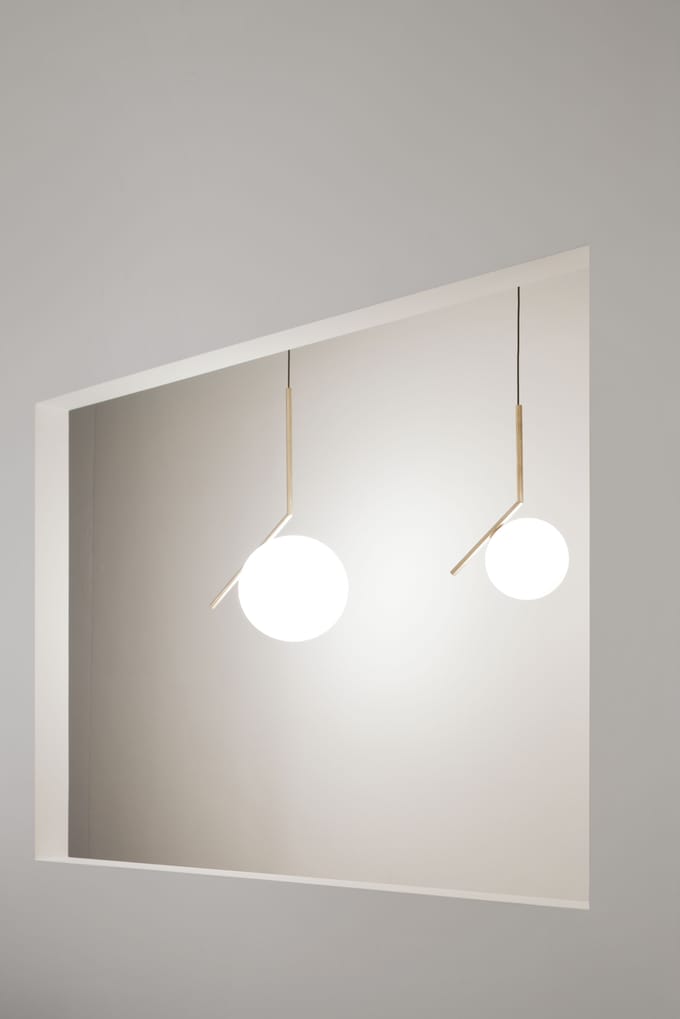 Flos - IC S hanglamp - L - messing - goud