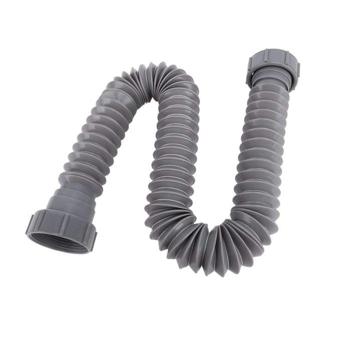 Uitbreidbare Flexibele P-Valleiding Kit Enkele Keukenspoelbak Afvoeroplossing met Adapter Afdichtring gray
