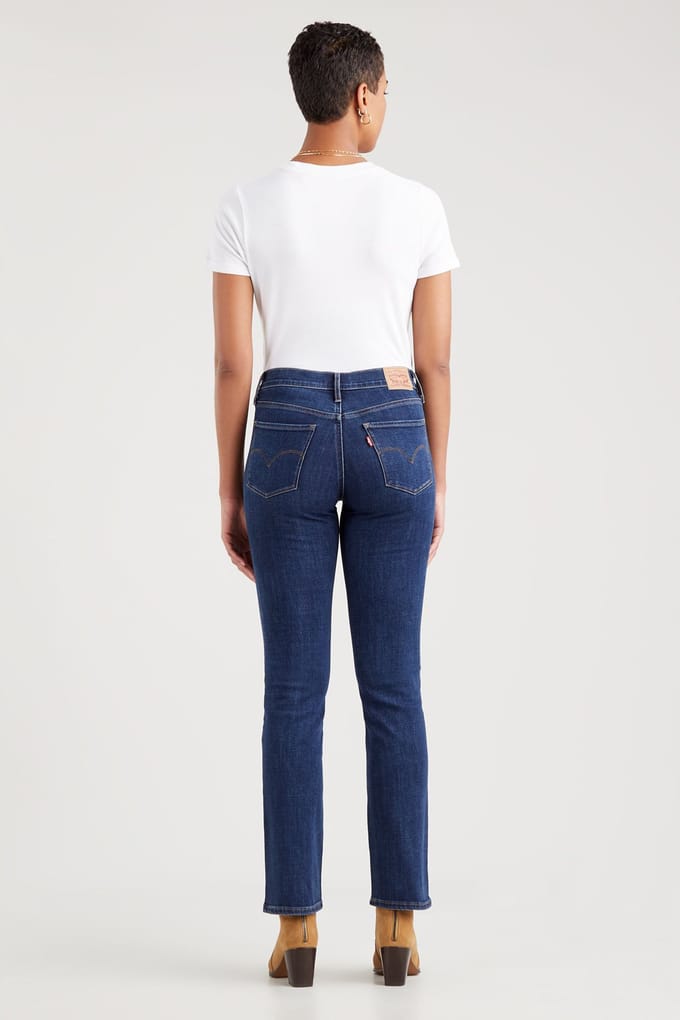 Levi's 314 Shaping Straight Lapis Dark Horse Taglia: W26L30 | Jeans straight fit Outlet | Donna