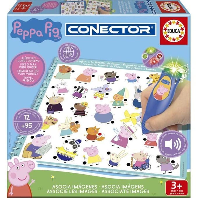 Conector Junior - Jeu éducatif électronique - EDUCA - Peppa Pig - Apprentissage interactif - Des 3 ans