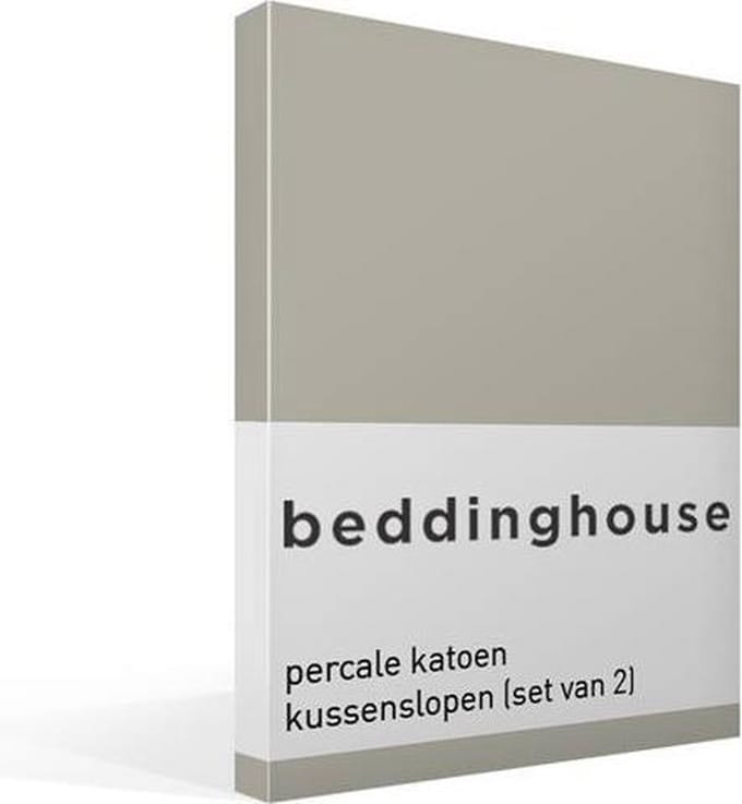 Beddinghouse - Percale katoen - Kussenslopen - Set van 2 - 60x70 cm - Sand