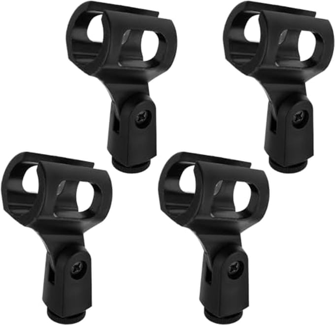 Verstelbare Microfoon Houder Set van 4 - Universele Clip voor Handheld Microfoons