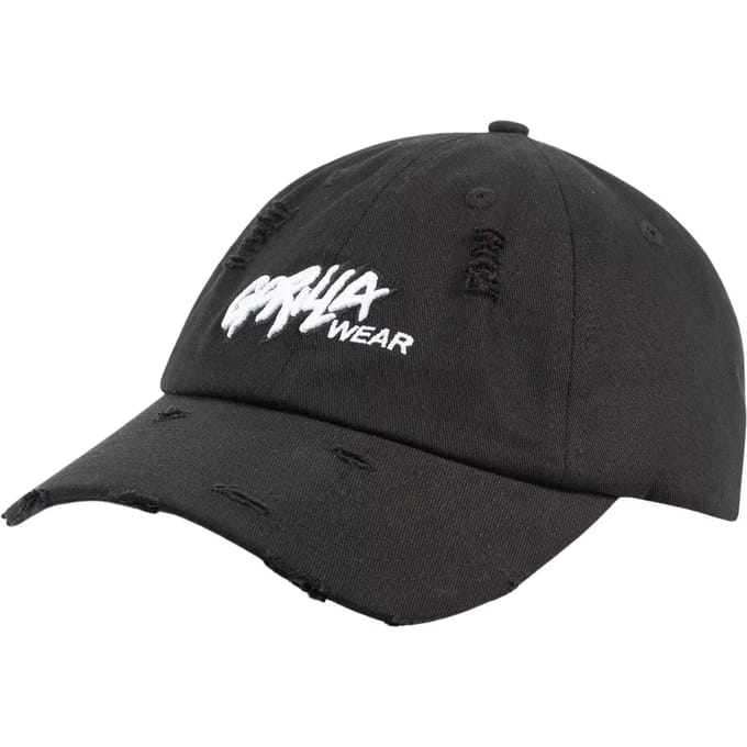 Gorilla Wear Galway Distressed Cap - Pet - Zwart