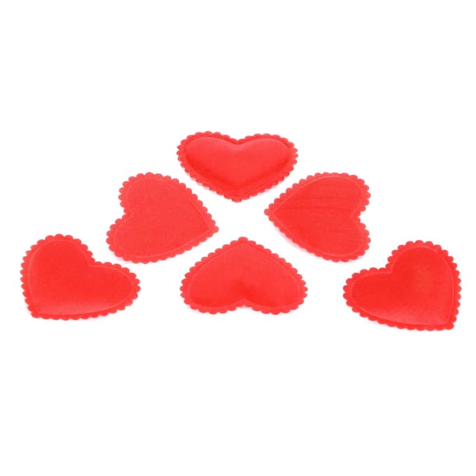 500 stuks 3,5 cm Hart Confetti Polyester Bruiloft Valentijnsdag Decoratie Confetti red