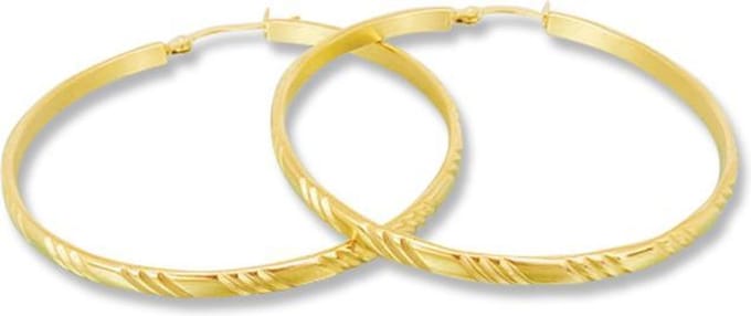 Amanto Oorbellen Dessy GL - 316L Staal - Oorring - 3,5mm - ∅44mm