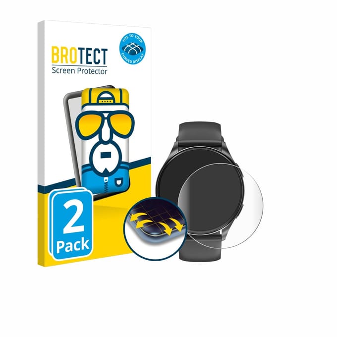 BROTECT - Screenprotector voor Blackview X20 1.43" - Folie Beschermfolie transparant volledig dekking - 2 Stuks