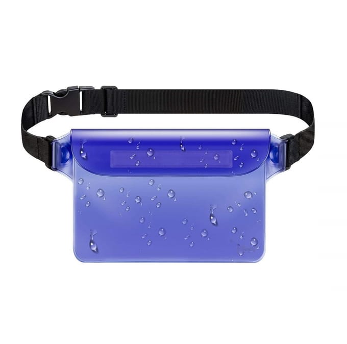 Verstelbare waterdichte heuptas / mobiele tas Blauw