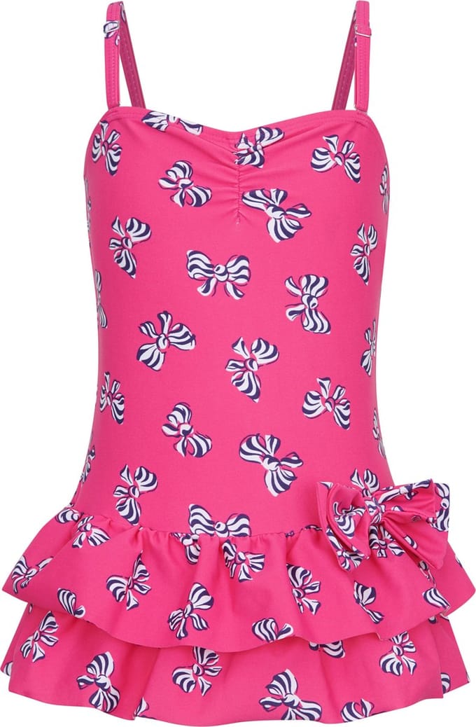 Badpak met strik rose 116-122