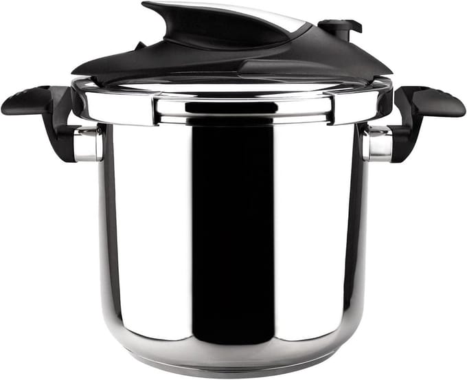 Snelkookpan - Druppan - Sneller Koken - 5 Veiligheidssystemen - 6 Liter - Metallic