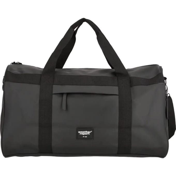 Sporttas - WEERBERICHT - PU Brons - 40 L - Zwart