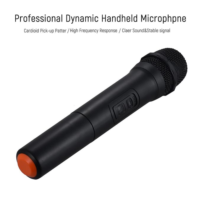 VHF Draagbare Draadloze Microfoon Microfoonsysteem 5 Kanalen voor Karaoke Zakelijk