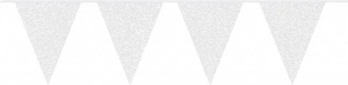 Witte Slingers Glitter 6 meter
