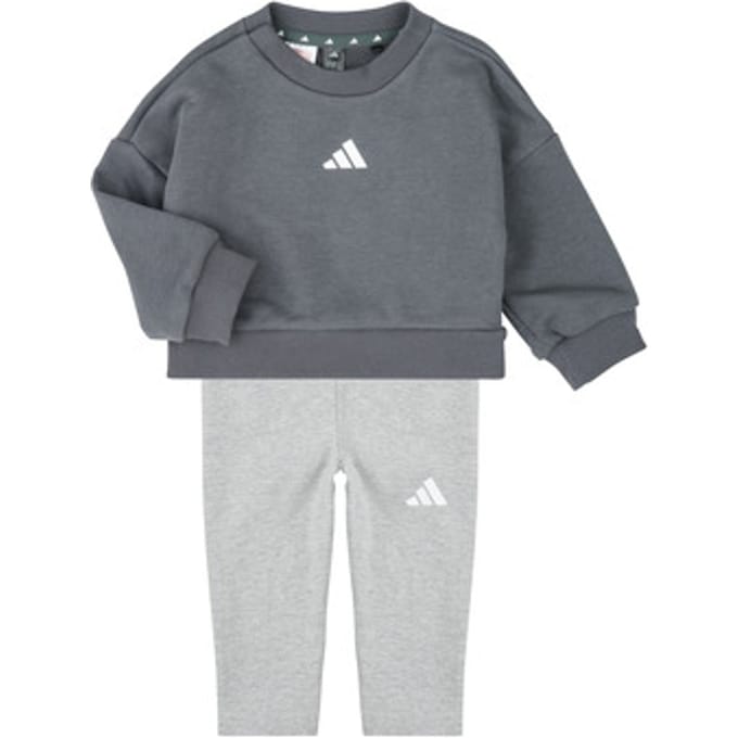 Adidas Seasonals Sweat Set Grijs 3-6 Months Kinderen